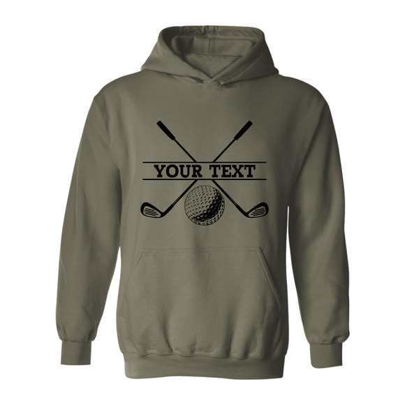 Golf Hoodie Personalized Golf Ball Club YOUR NAME Sweatshirt - Picture 5 of 15